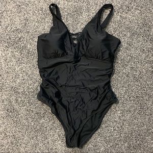 Black Plus Size One Piece